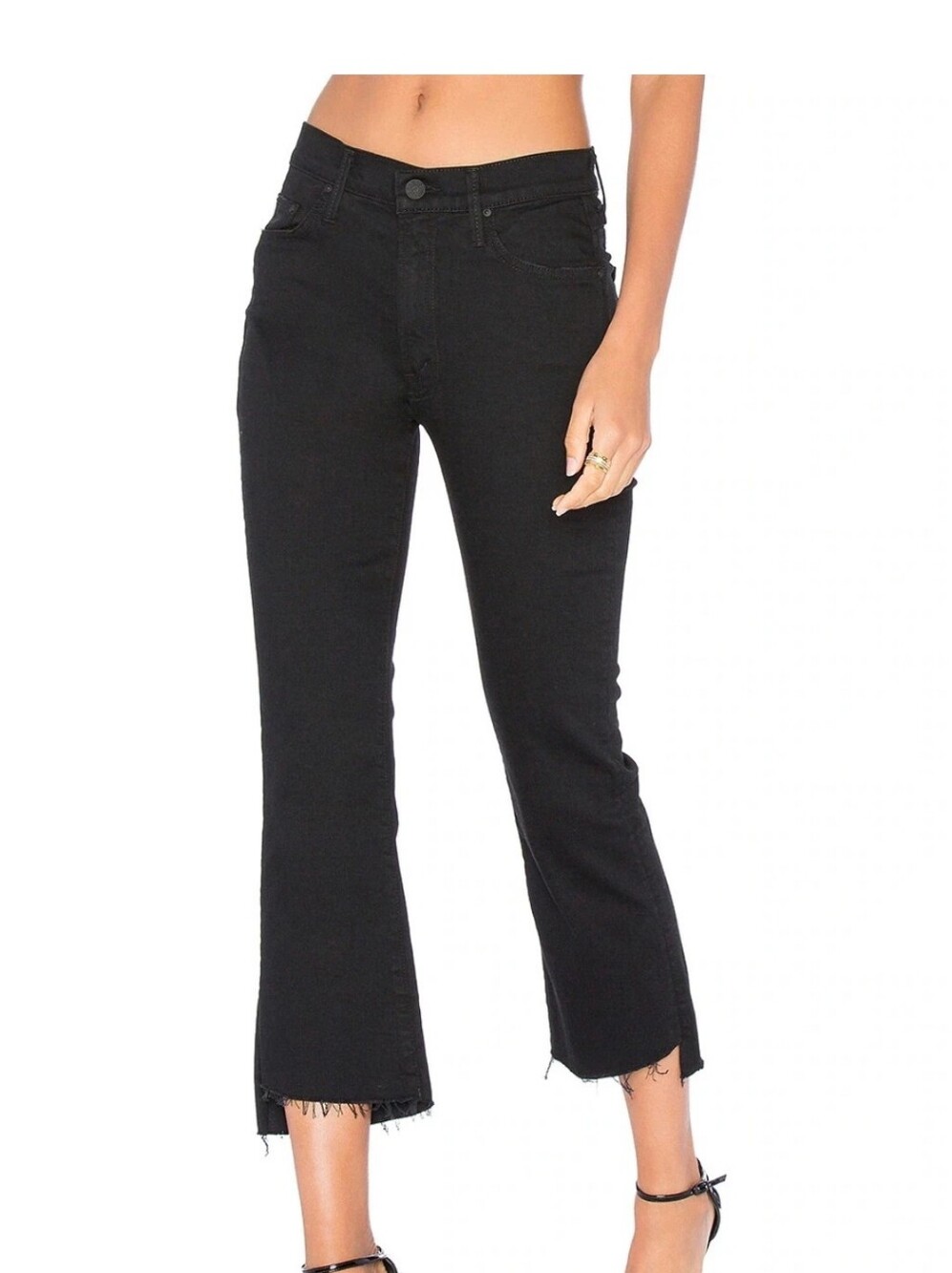 Mother Sz 31 Insider Crop Step Fray Jeans